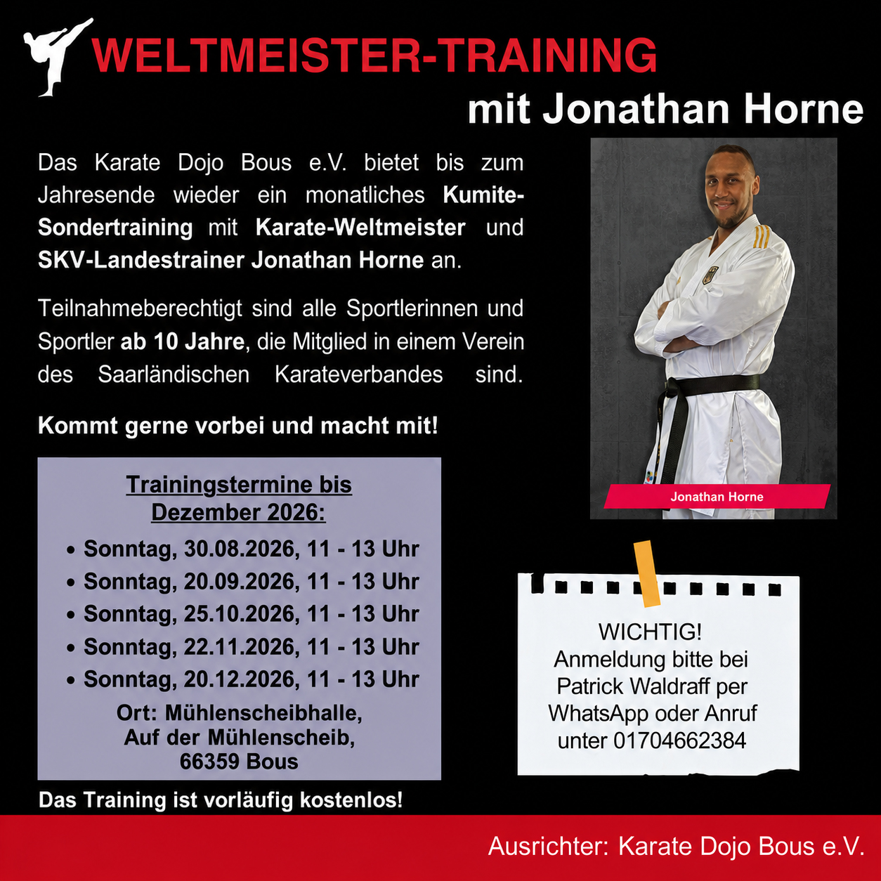 Kachel Weltmeistertraining mit Jonny 2. HJ 2026